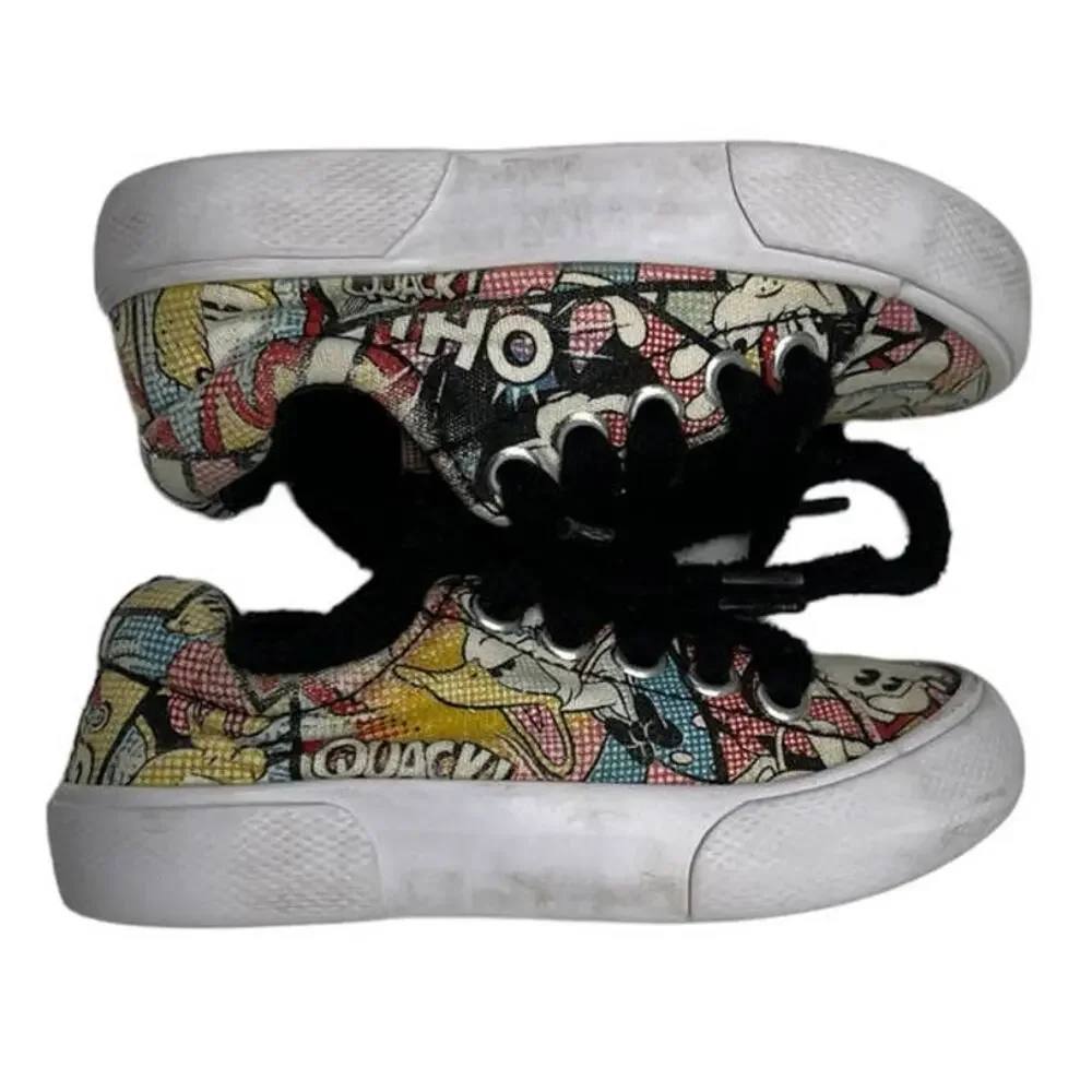 DISNEY PARKS Mickey Mouse Donald Duck Comic Tennis Shoes Toddler Size 5/6